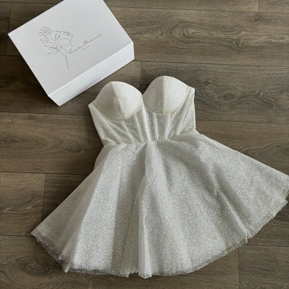 RosieEtienne Emmelie Sequin Embellished Strapless Mini Dress - Picture 8 of 11